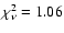 $\chi^2_\nu = 1.06$