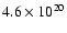 $4.6 \times 10^{20}$