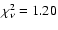 $\chi^2_\nu = 1.20$