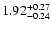 $\rm 1.92^{+0.27}_{-0.24}$
