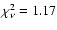 $\chi^2_\nu =
1.17$