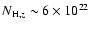 $N_{{\rm H},z} \sim 6 \times 10^{22}$