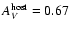 $A_V^{\rm host}=0.67$