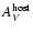 $A_{V}^{\rm host}$
