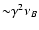 ${\sim} \gamma^2\nu_B$