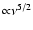 ${\propto} \nu^{5/2}$