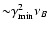 ${\sim} \gamma_{\rm min}^2\nu_B$