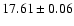 $17.61\pm0.06$