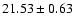 $21.53\pm0.63$