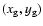 $(x_{\rm g},y_{\rm g})$
