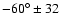 $-60^\circ\pm32$