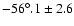 $-56^\circ.1\pm2.6$