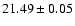 $21.49\pm0.05$