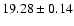 $19.28\pm0.14$
