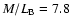 $M/L_{{\rm B}} = 7.8$