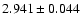 $2.941\pm 0.044$
