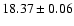$18.37\pm0.06$