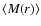 $\langle M(r) \rangle $