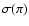 $\sigma(\pi)$