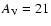 $A_{\rm V} = 21$