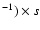 $^{-1})\times
s$