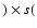 $)\times
s($