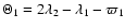 $\Theta_1 = 2\lambda_2 - \lambda_1 - \varpi_1$