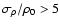 $\sigma_{\rho}/\rho_0 >5$