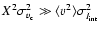 $X^2 \sigma_{v_{\rm c}}^2\gg \langle v^2 \rangle \sigma_{I_{\rm int}}^2$