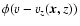 $\phi(v-v_z(\vec{x},z))$