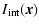 $\displaystyle %
I_{\rm int}(\vec{x})$