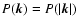 $P(\vec{k})=P(\vert\vec{k}\vert)$