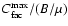 $C_{{\rm fac}}^{{\rm max}}/(B/\mu )$