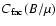 $C_{{\rm fac}}(B/\mu)$