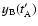 $y_{\rm B}(t'_{\rm A})$