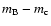 $m_{\rm B} - m_{\rm c}$