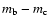 $m_{\rm b} - m_{\rm c}$