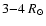 $3{-}4~R_{\odot}$
