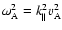 $\omega_{\rm A}^2=k_\parallel^2 v_{\rm A}^2$