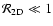 ${\cal R}_{\rm 2D} \ll 1$