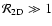 ${\cal R}_{\rm 2D} \gg 1$