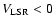 $V_{\rm LSR} < 0$