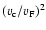 $(v_{\rm c}/v_{\rm F})^2$