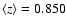 $\langle z\rangle=0.850$