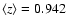 $\langle z\rangle=0.942$