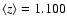 $\langle z\rangle=1.100$