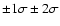 ${\pm}1\sigma\pm 2\sigma$