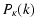 $\displaystyle P_\kappa(k)$