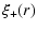 $\displaystyle \xi_+(r)$