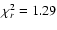 $\chi^2_r=1.29$